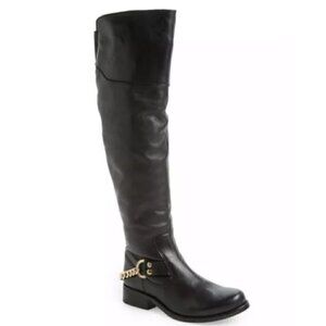 Steve Madden over the knee olgga boots 6 leather